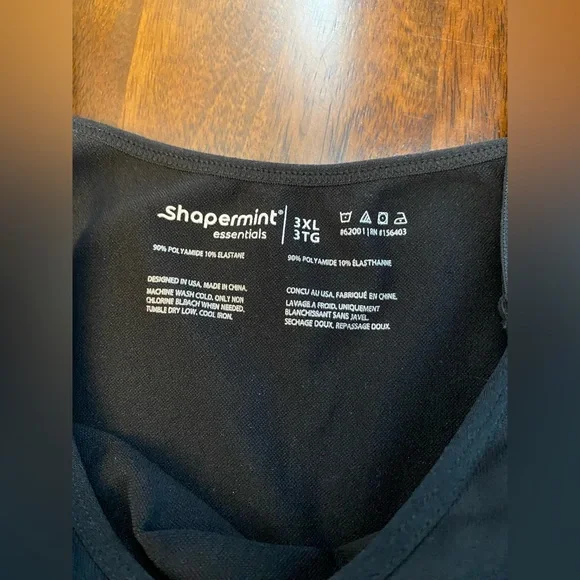 Shapermint Essentials All Day Every Day Scoop Neck Cami Black 3XL - Picture 4 of 8